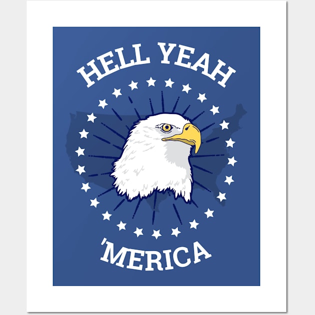 Hell Yeah'Merica Wall Art by CANVAZSHOP